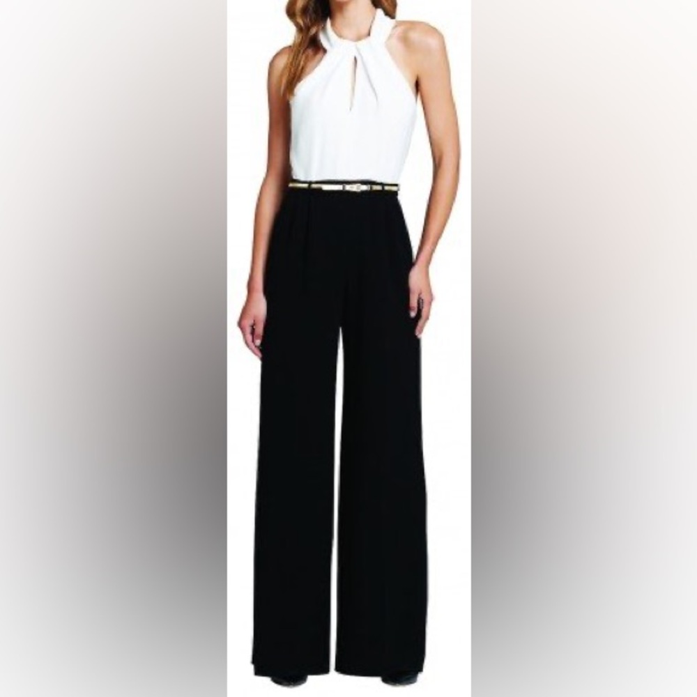 Trina Turk Elegant Black and White Jumpsuit